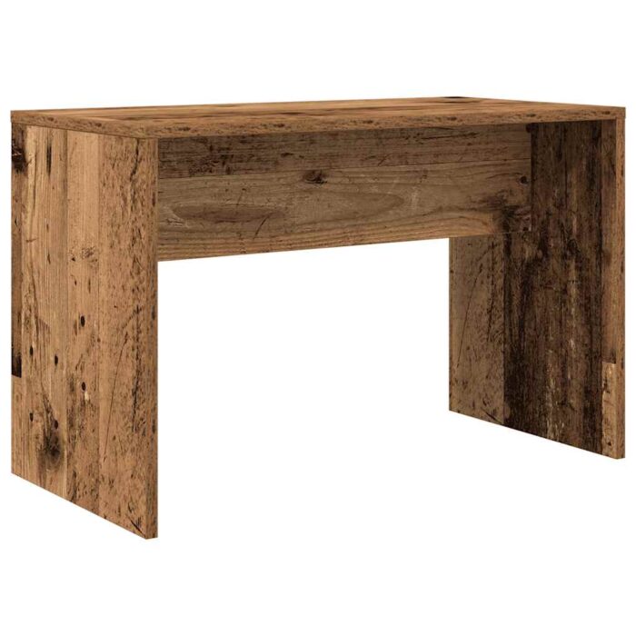 Ensemble de coiffeuse avec LED vieux bois bois d'ingénierie – Image 5