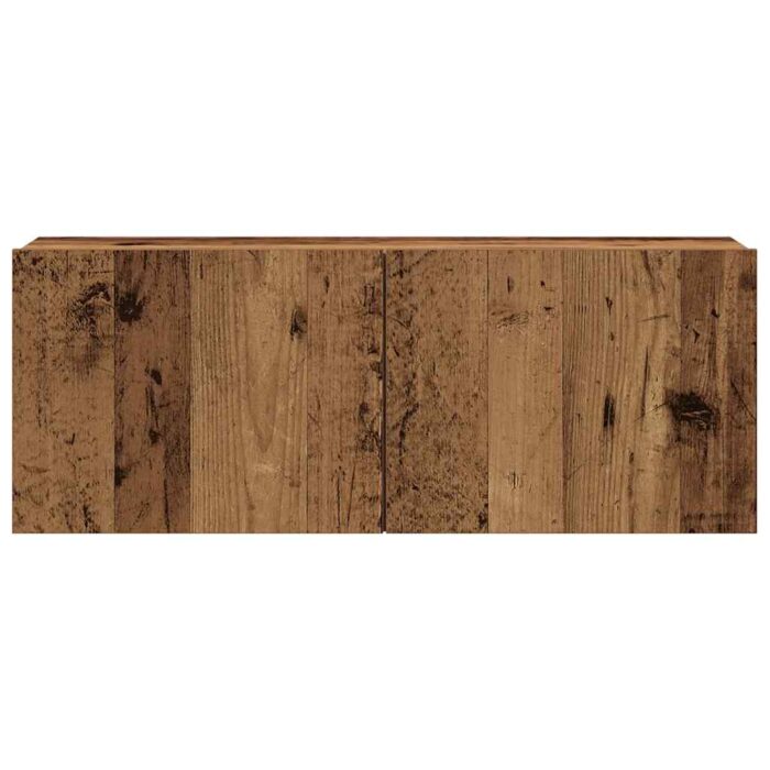 Ensemble de meuble TV mural 5 pcs vieux bois bois d'ingénierie – Image 5