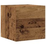 Ensemble de meuble TV mural 5 pcs vieux bois bois d'ingénierie – Image 6