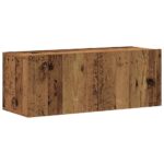 Ensemble de meuble TV mural 5 pcs vieux bois bois d'ingénierie – Image 4