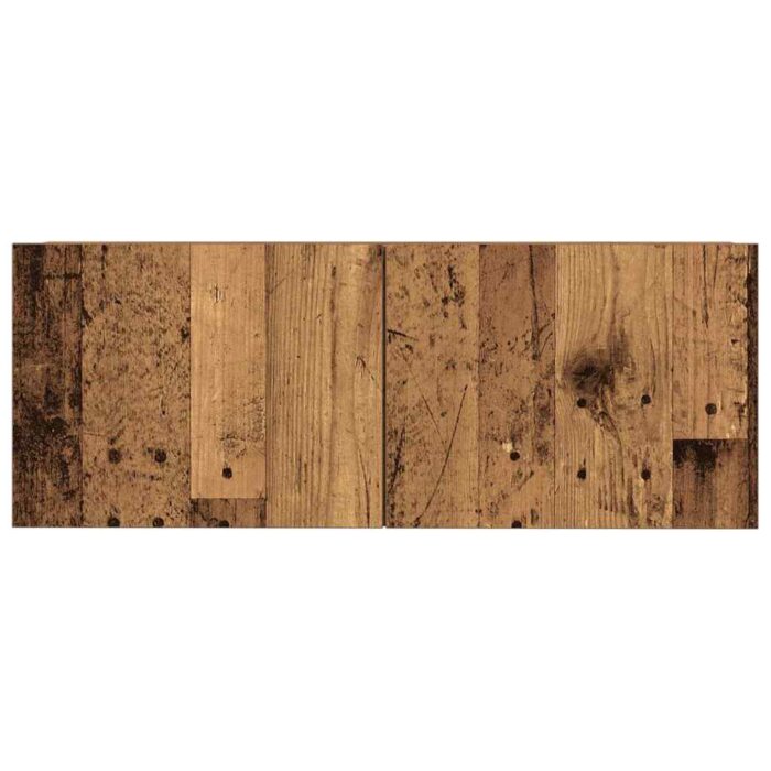 Ensemble de meuble TV mural 7 pcs vieux bois bois d'ingénierie – Image 3