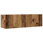 Ensemble de meuble TV mural 7 pcs vieux bois bois d'ingénierie – Image 6