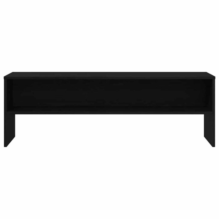 Meuble TV chêne noir 120x40x40 cm bois d'ingénierie – Image 3