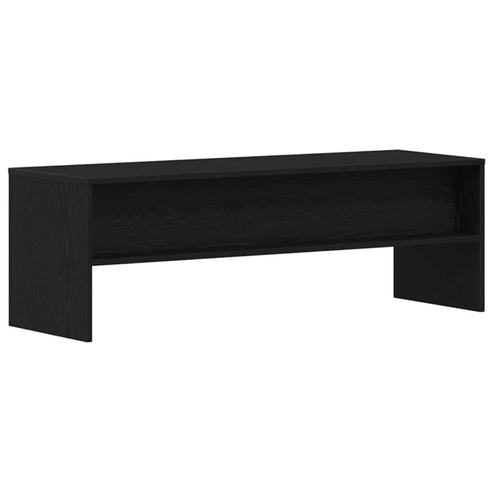 Meuble TV chêne noir 120x40x40 cm bois d'ingénierie – Image 5