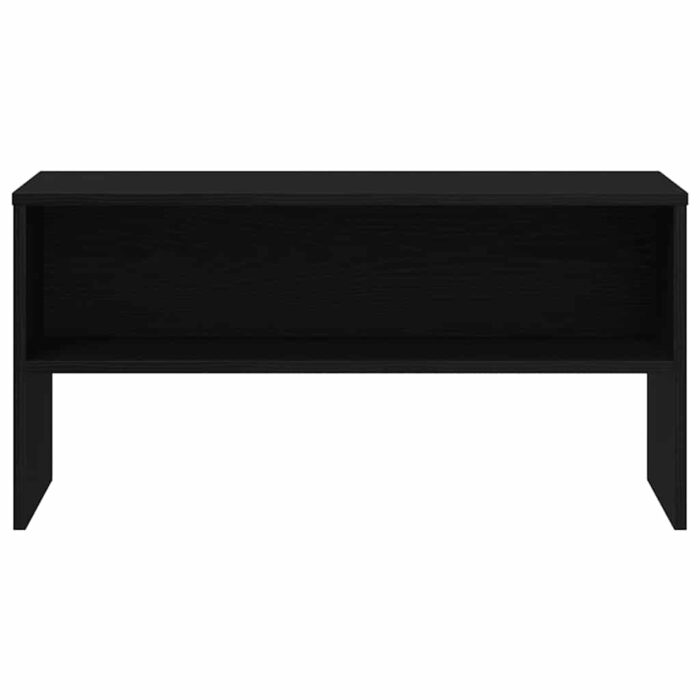 Meuble TV chêne noir 80x40x40 cm bois d'ingénierie – Image 3
