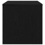 Meuble TV chêne noir 80x40x40 cm bois d'ingénierie – Image 4