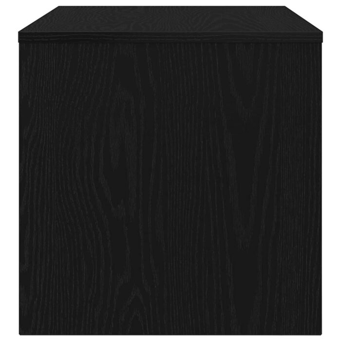 Meuble TV chêne noir 80x40x40 cm bois d'ingénierie – Image 4