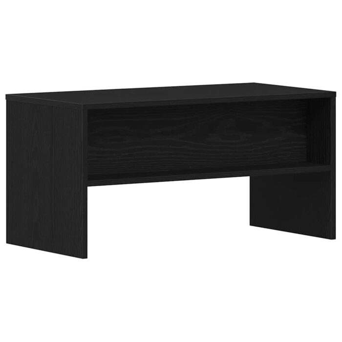 Meuble TV chêne noir 80x40x40 cm bois d'ingénierie – Image 5