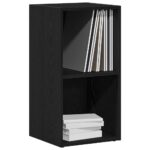 Boîtes de rangement LP chêne noir 71x34x36 cm bois ingénierie – Image 2