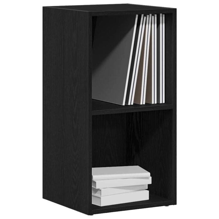 Boîtes de rangement LP chêne noir 71x34x36 cm bois ingénierie – Image 2