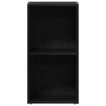 Boîtes de rangement LP chêne noir 71x34x36 cm bois ingénierie – Image 3