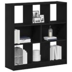 Bibliothèque chêne noir 97,5x29,5x100 cm bois d'ingénierie – Image 2