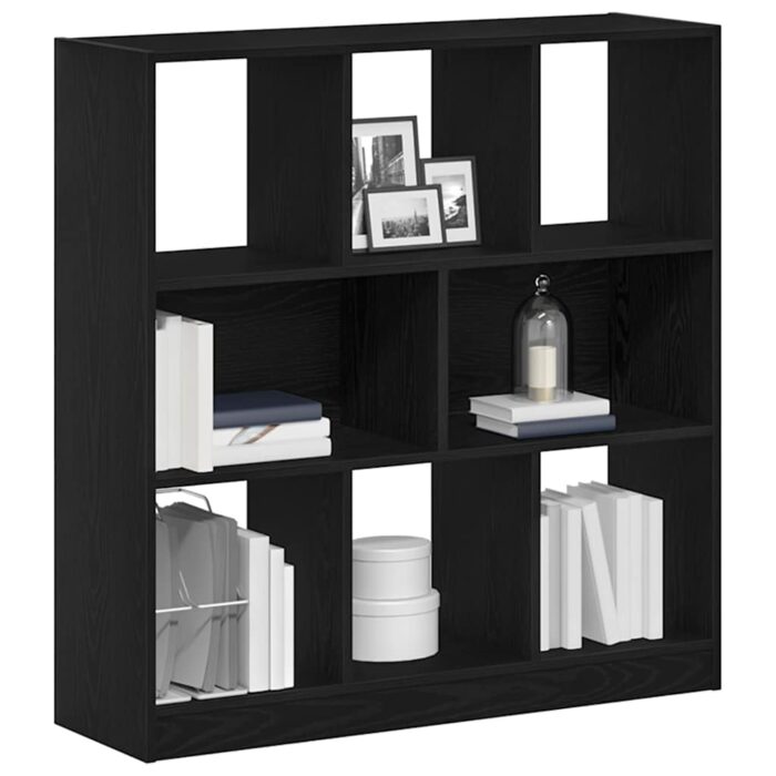 Bibliothèque chêne noir 97,5x29,5x100 cm bois d'ingénierie – Image 2