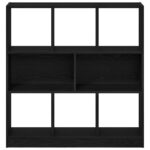 Bibliothèque chêne noir 97,5x29,5x100 cm bois d'ingénierie – Image 3