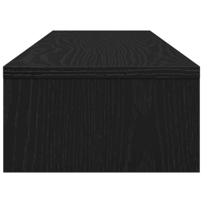 Support de moniteur chêne noir 100x24x13 cm bois d'ingénierie – Image 4