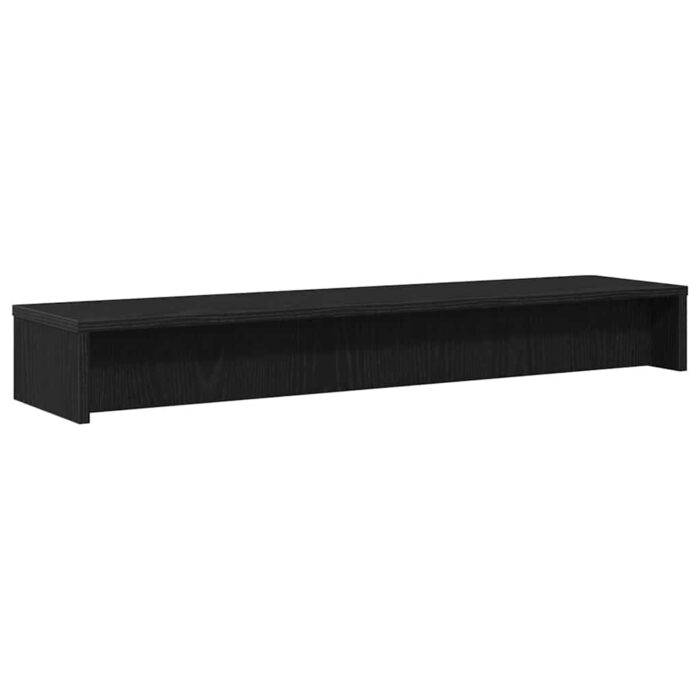 Support de moniteur chêne noir 100x24x13 cm bois d'ingénierie – Image 5