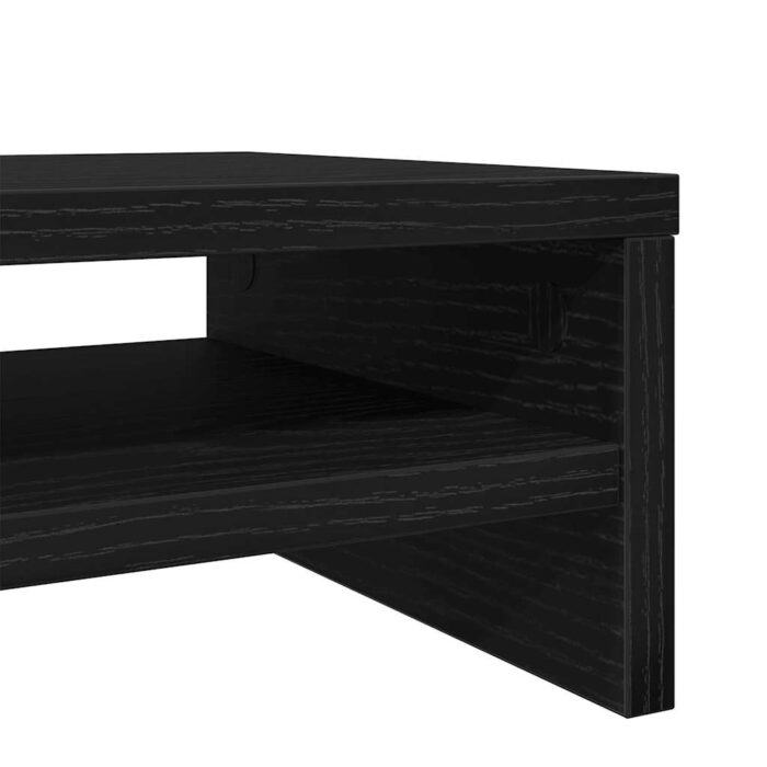 Support de moniteur chêne noir 100x24x13 cm bois d'ingénierie – Image 6