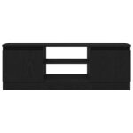 Meuble TV chêne noir 102x30x36 cm bois d'ingénierie – Image 4