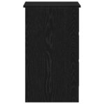 Bureau chêne noir 90x45x76 cm bois d'ingénierie – Image 5