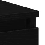 Bureau chêne noir 90x45x76 cm bois d'ingénierie – Image 7