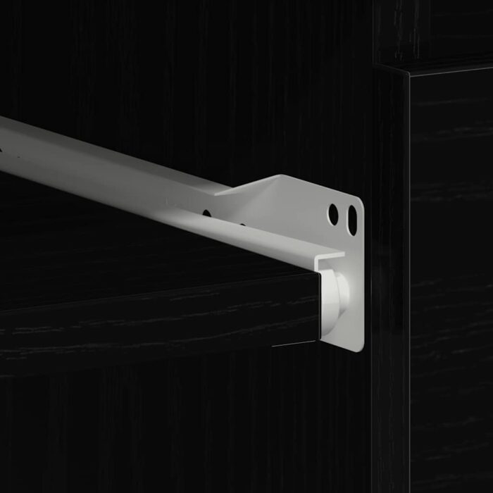 Bureau chêne noir 90x45x76 cm bois d'ingénierie – Image 8