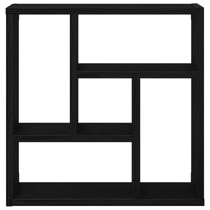 Étagère murale chêne noir 45x16x45 cm bois d'ingénierie – Image 3