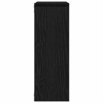 Étagère murale chêne noir 45x16x45 cm bois d'ingénierie – Image 4