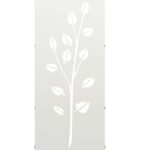 Portant de bois chauffage blanc 40x30x80 cm – Image 7