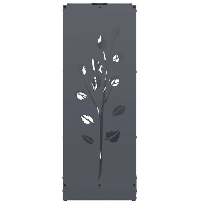 Portant de bois chauffage anthracite 40x30x80 cm – Image 4