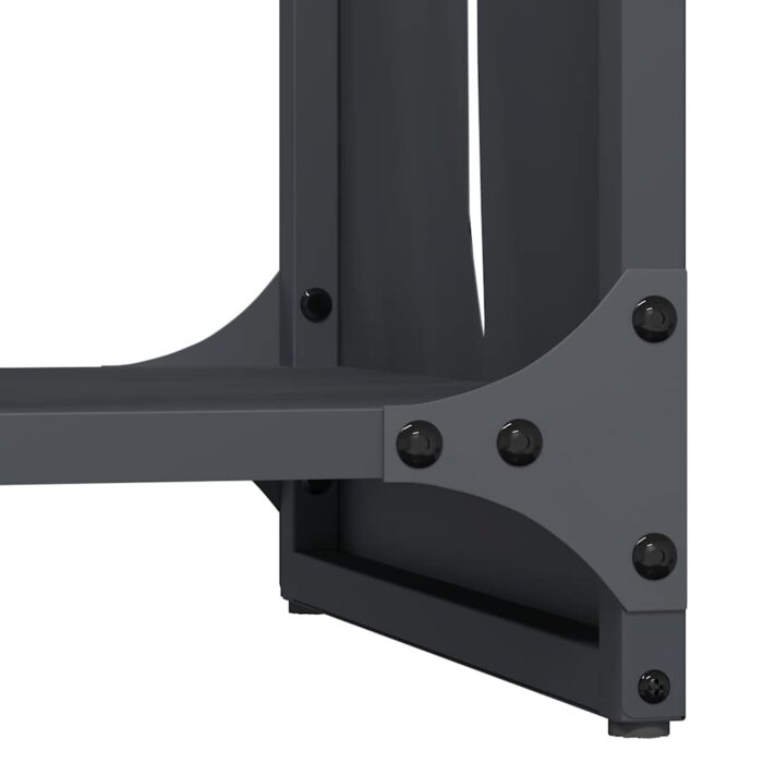 Portant de bois chauffage anthracite 40x30x80 cm – Image 6