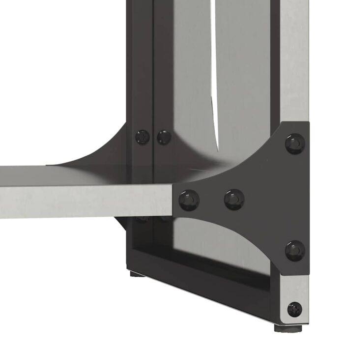 Portant de bois de chauffage 40x30x80 cm acier inoxydable – Image 6