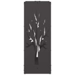 Portant de bois chauffage noir 40x30x80 cm – Image 4