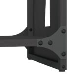 Portant de bois chauffage noir 40x30x80 cm – Image 6