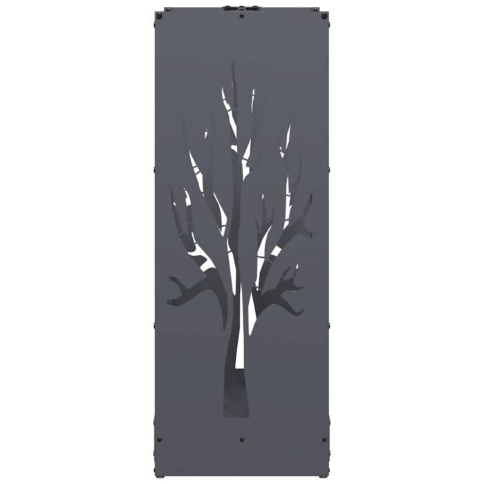 Portant de bois chauffage anthracite 40x30x80 cm – Image 4