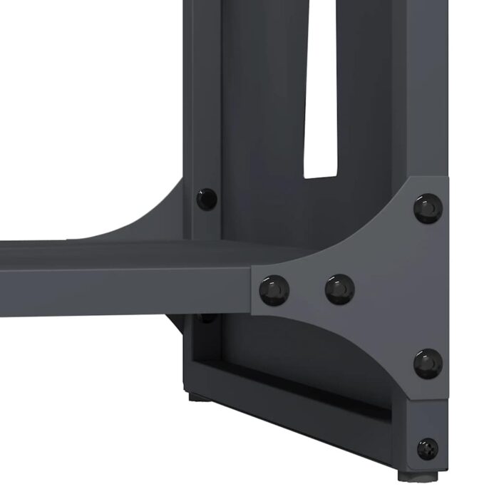 Portant de bois chauffage anthracite 40x30x80 cm – Image 6