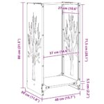 Portant de bois chauffage vert olive 40x30x80 cm – Image 10