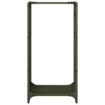 Portant de bois chauffage vert olive 40x30x80 cm – Image 3