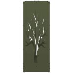Portant de bois chauffage vert olive 40x30x80 cm – Image 4