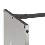 Portant de bois de chauffage 40x30x80 cm acier inoxydable – Image 5