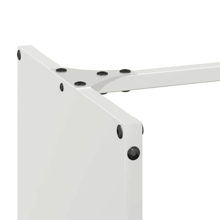 Portant de bois chauffage blanc 40x30x80 cm – Image 5