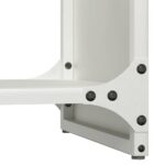 Portant de bois chauffage blanc 40x30x80 cm – Image 6