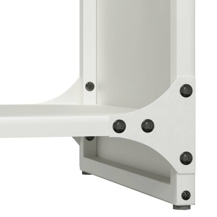 Portant de bois chauffage blanc 40x30x80 cm – Image 6