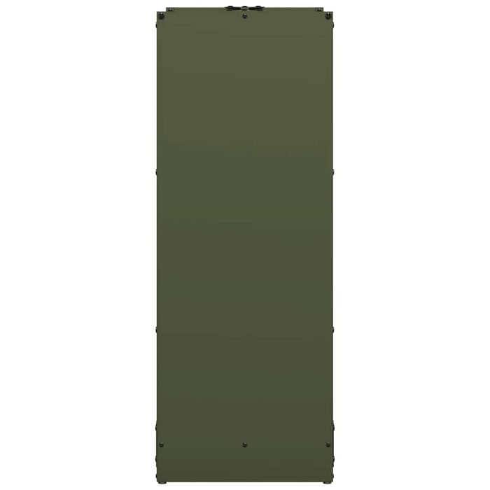 Portant de bois chauffage vert olive 40x30x80 cm – Image 4