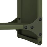 Portant de bois chauffage vert olive 40x30x80 cm – Image 6