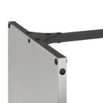 Portant de bois de chauffage 40x30x80 cm acier inoxydable – Image 5