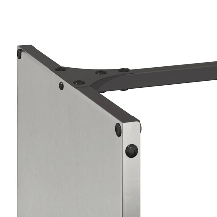 Portant de bois de chauffage 40x30x80 cm acier inoxydable – Image 5