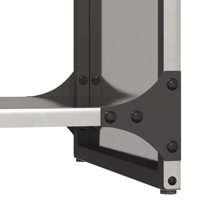 Portant de bois de chauffage 40x30x80 cm acier inoxydable – Image 6