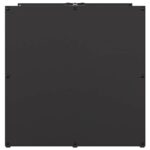 Portant de bois chauffage noir 40x40x40 cm – Image 4