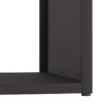 Portant de bois chauffage noir 40x40x40 cm – Image 6