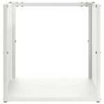 Portant de bois chauffage blanc 40x40x40 cm – Image 3